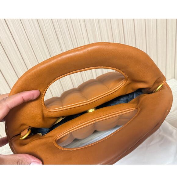 NWT Fawn Design The Quilted Handbag with Strap in Brown Matte - Picture 4 of 11